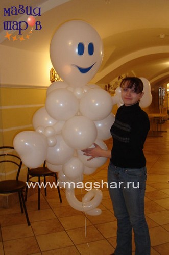 Поздравление из воздушных шаров на день матери
